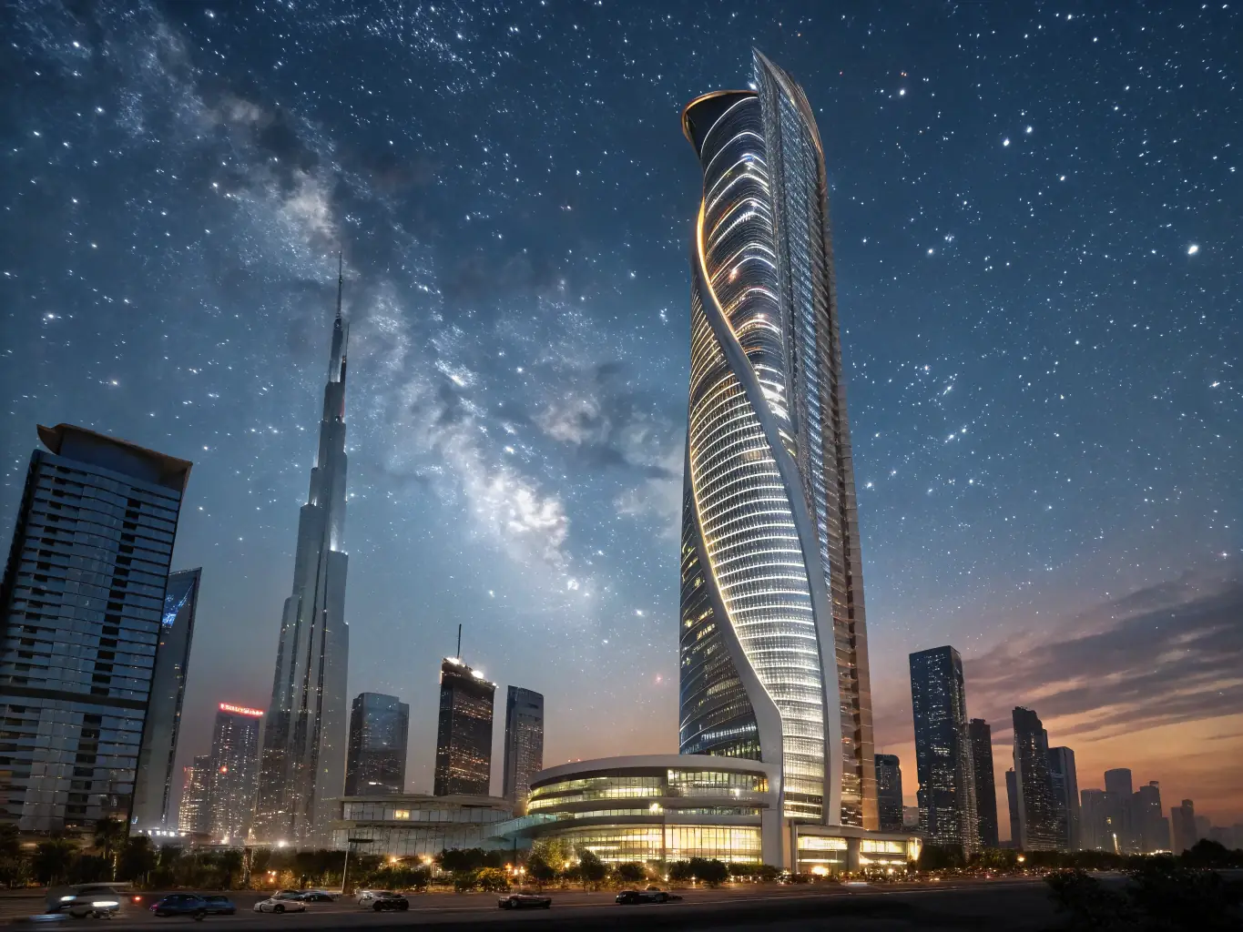 A modern architectural building with glass facade, reflecting the sky, symbolizing Armages LLC's innovative approach to real estate.